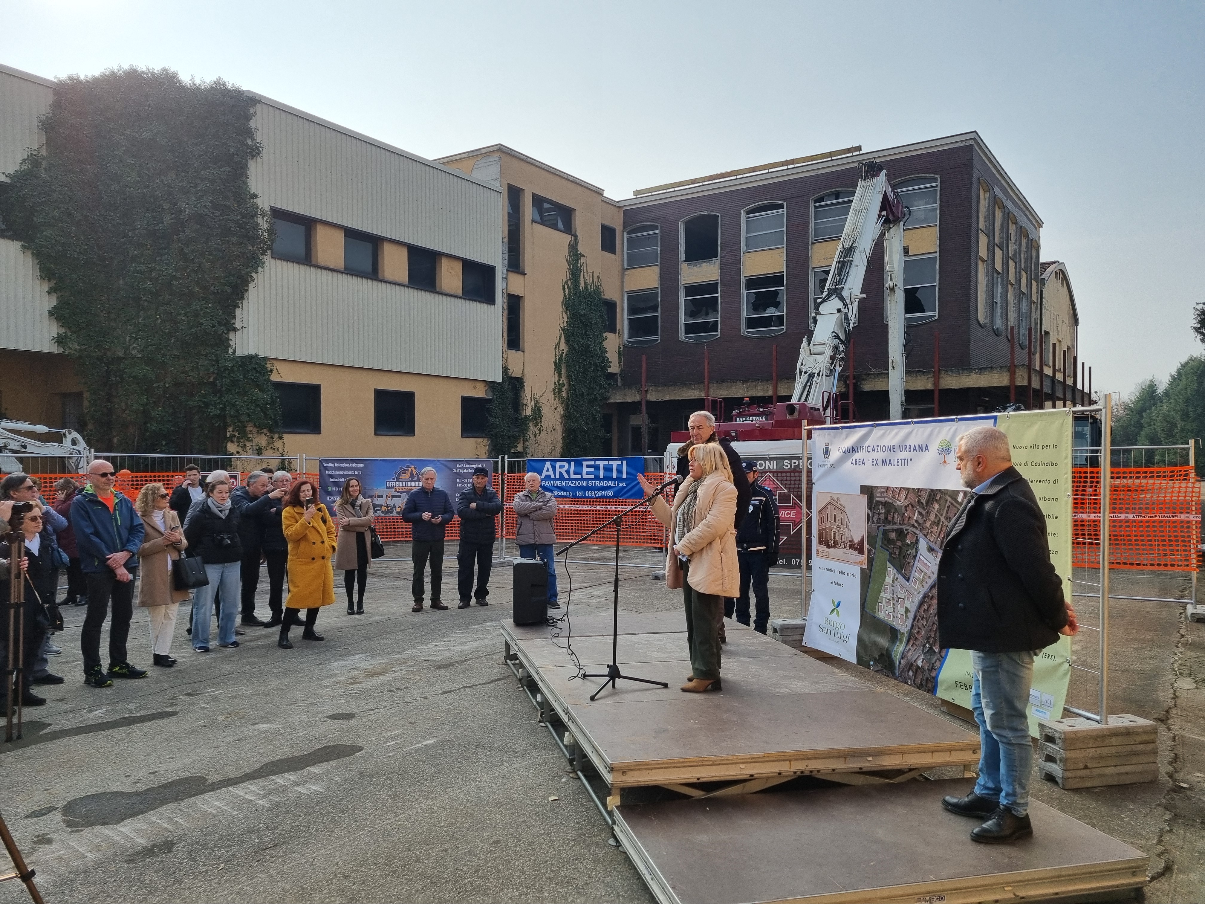 Inizio lavori ex Maletti